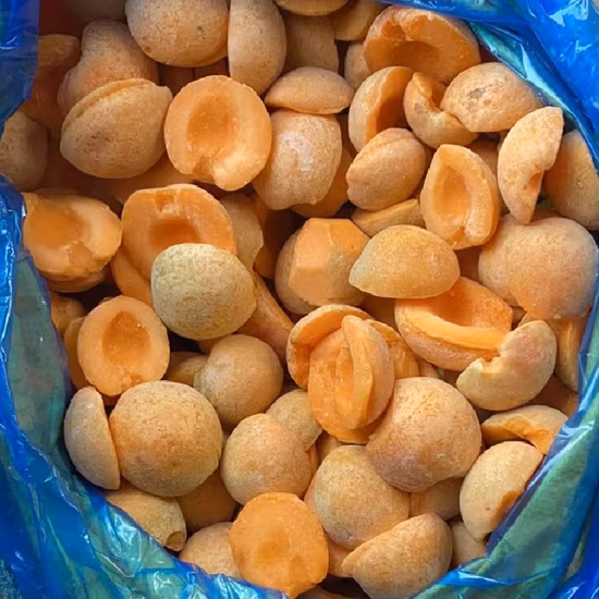 Wholesale Bulk IQF Fruits Frozen Apricot Halve for Exporting From China Supplier